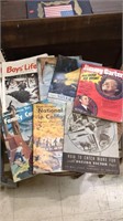 Group of vintage magazines including boys life,