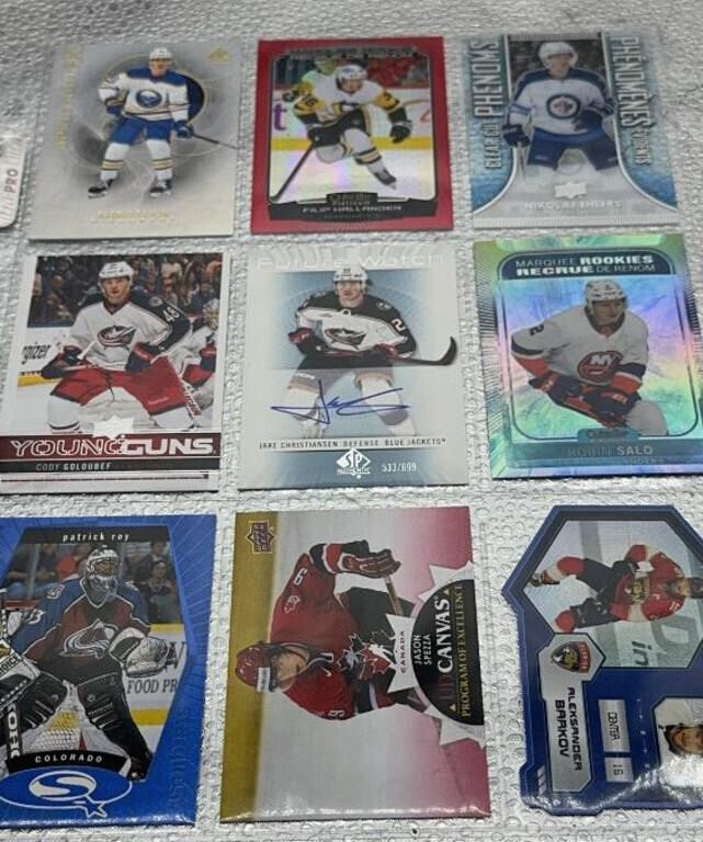 Top NHL cards - some autographed