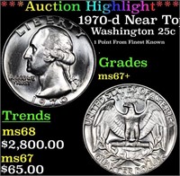 ***Auction Highlight*** 1970-d Washington Quarter