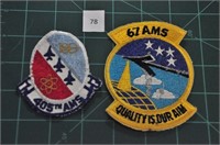 405th AMS & 67 AMS Quality is Our Aim Military Pat