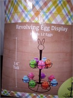 Revolving Easter egg display