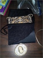 Small clutch purses and elgin pocket watch