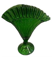 Westmoreland Emerald Diamond Fan Vase