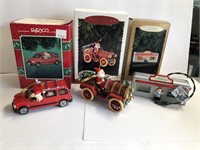 Hallmark Lot of 3 Ornaments (Car Related)