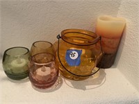 CANDLE HOLDERS & ELECTRIC CANDLES