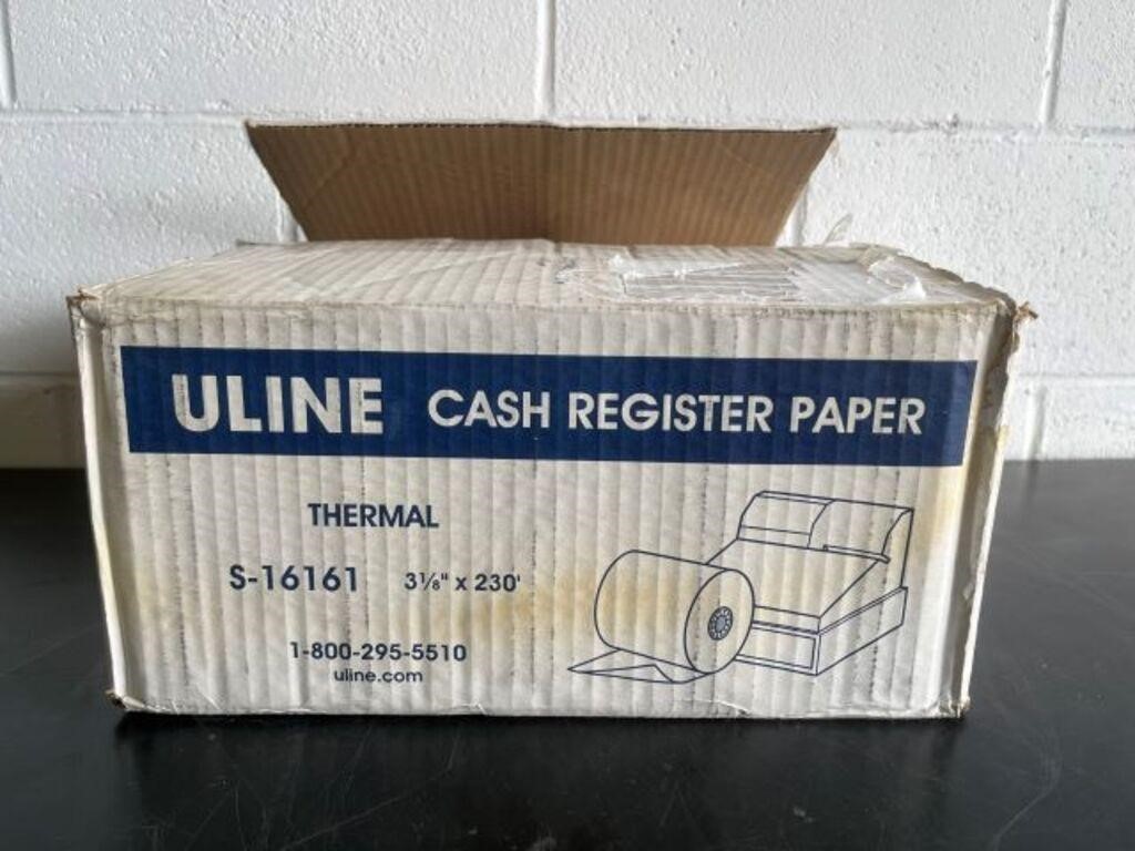 44 ROLLS ULINE THERMAL CASH REGISTER PAPER