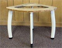 Slat Wood Top Side/Patio Table