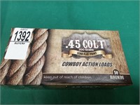 .45 Long Colt 200gr. Lead flat point, cowboy