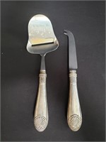 Sterling silver handle serving utensils