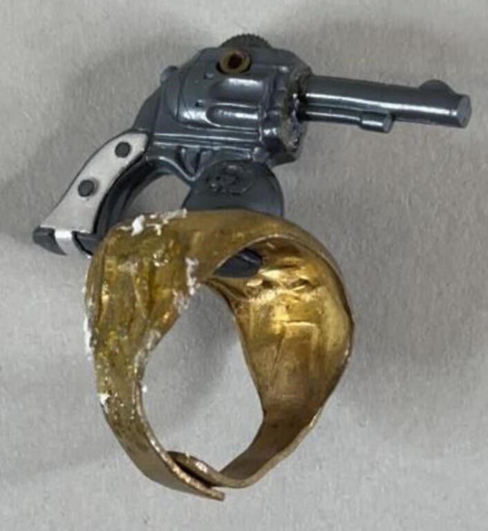 Vtg Long Ranger Revolver Ring