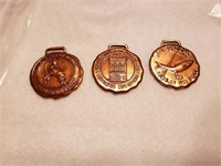 3 different Vintage Mid Century Medals