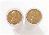 TWO ROLLS WHEAT BACK PENNIES LINCOLN PENNIES