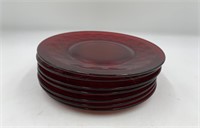 Ruby Red Dessert Plates