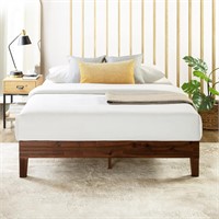 12 Inch Solid Wood Bed - Queen  Espresso
