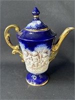 Vintage porcelain hand painted tea pot