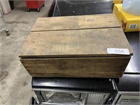 Primitive Wood Crate w/ Hinged Lid