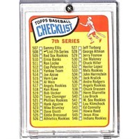1965 Topps Baseball Checklist Unchecked