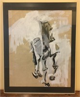 Abstract  Painting "Horse" By Berliner 16"X20" A