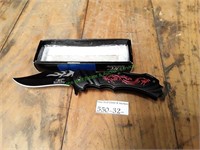 Masters Black w/ Red Dragon Pocket Knife