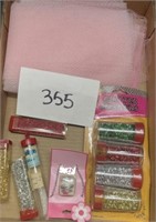 Mixed lot craft glitter and more