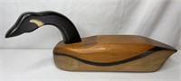 VTG Hand Made Wooden Canada Goose w/ Swivel