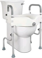 Raised Toilet Seat, Elevated Toilet Seat Riser wit