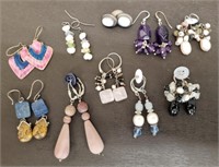 10 Pairs Marked 925 Earrings