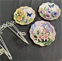 3D Ceramic Art Plates with Holders