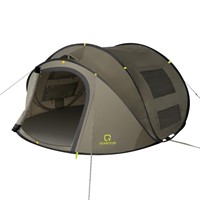 E8078  QOMOTOP 4-Person Instant Tent, Pop Up, Gree