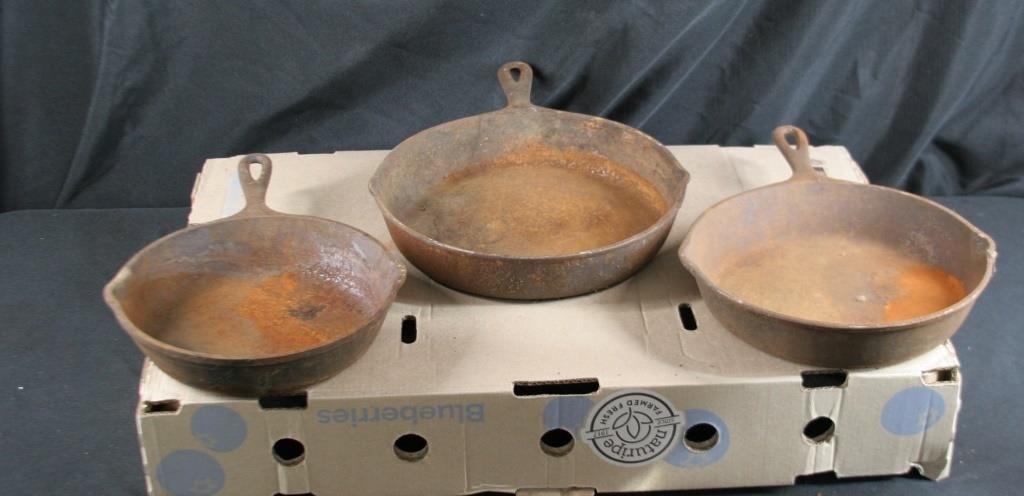 Cast Iron Skillets 8, 9. & 10 inch