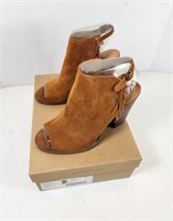NEW Lucky Brand Oiled Suede Heels (Size: 9)
