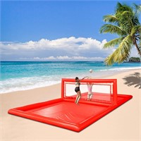 33FT Red Inflatable Volleyball Field Outdoor
