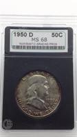 1950D Franklin Half Dollar