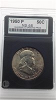 1950P Franklin Half Dollar