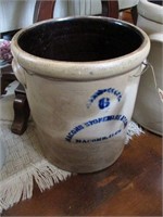 Macomb Stoneware 6 Gallon Salt Glaze Crock