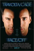 Face/Off  original 1997 vintage advance one sheet
