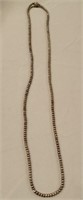 351 - SILVER BEADED NECKLACE (W7)