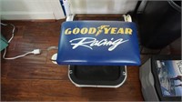 Goodyear Racing Rolling Seat with Cup Holder