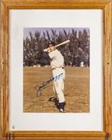 (1): Framed AUTOGRAPHED PHOTO Joe DiMaggio Yankees