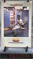 (1): Unframed AUTOGRAPHED Esskay Hotdog Poster Cal