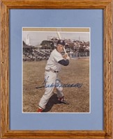 (1): Framed AUTOGRAPHED PHOTO Ted Williams Red Sox
