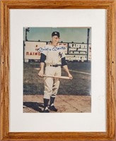 (1): Framed AUTOGRAPHED PHOTO Mickey Mantle Yankee