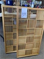 2 WALL HANGING CD RACKS - 17.5 X 34 X 4.5 “