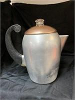 RETRO ALUMINIUM COFFEE PERCOLATOR - COMPLETE