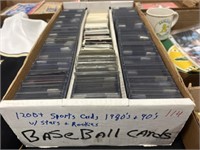 (1200+) 1980's - '90's Sports Cards w/ Stars, etc.