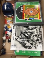 Vintage Football Collectibles- Plate, Helmet Banks