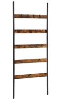 ($54) VASAGLE 5-Tier Blanket Ladder Shelf, Wall