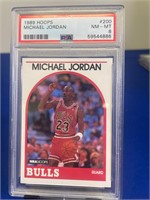 1989 Hoops Michael Jordan PSA 8
