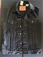 LEVI DENIM VEST BLK