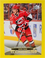 Justin Faulk 2011-12 UD Young Guns Rookie Card